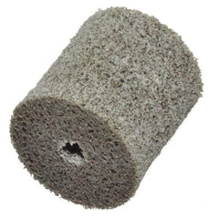 Standard Abrasives - 1" Diam, 1" Face Width, 3/16" Center Hole, Medium Grade, Aluminum Oxide Deburring Wheel - Unitized, Hard Density 8 Grade, 30,000 RPM - Industrial Tool & Supply