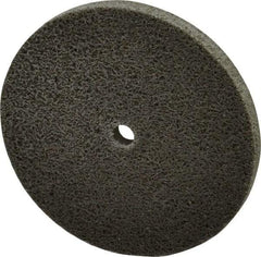 Standard Abrasives - 3" Diam, 1/4" Face Width, 1/4" Center Hole, Medium Grade, Aluminum Oxide Deburring Wheel - Unitized, Hard Density 8 Grade, 18,000 RPM - Industrial Tool & Supply