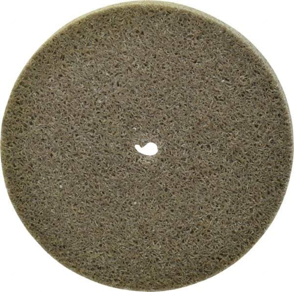 Standard Abrasives - 3" Diam, 1/4" Face Width, 1/4" Center Hole, Fine Grade, Aluminum Oxide Deburring Wheel - Unitized, Medium/Hard Density 7 Grade, 18,000 RPM - Industrial Tool & Supply