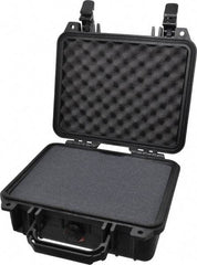 Pelican Products, Inc. - 9-11/16" Wide x 4-7/8" High, Clamshell Hard Case - Black, Structural Resin - Industrial Tool & Supply