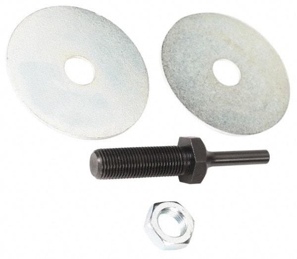 Value Collection - Deburring Wheel Mandrel - Compatible with 6" Diam x 1/4" Shank Diam Deburring Wheels - Industrial Tool & Supply