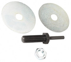 Value Collection - Deburring Wheel Mandrel - Compatible with 6" Diam x 1/4" Shank Diam Deburring Wheels - Industrial Tool & Supply