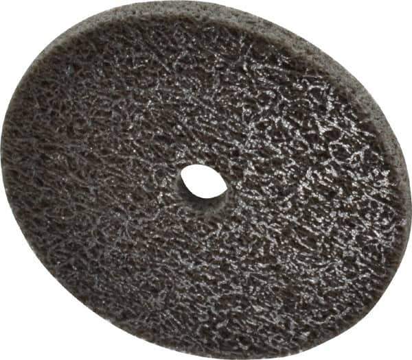 Standard Abrasives - 2" Diam, 1/8" Face Width, 1/4" Center Hole, Medium Grade, Aluminum Oxide Deburring Wheel - Unitized, Hard Density 8 Grade, 22,000 RPM - Industrial Tool & Supply