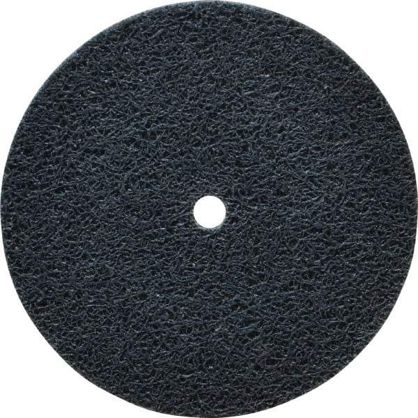 Standard Abrasives - 3" Diam, 1/4" Face Width, 1/4" Center Hole, Fine Grade, Silicon Carbide Deburring Wheel - Unitized, Soft/Medium Density 6 Grade, 12,000 RPM - Industrial Tool & Supply