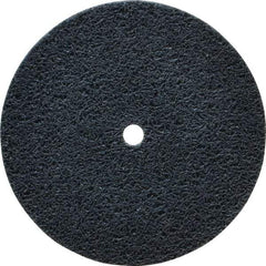 Standard Abrasives - 3" Diam, 1/4" Face Width, 1/4" Center Hole, Fine Grade, Silicon Carbide Deburring Wheel - Unitized, Soft/Medium Density 6 Grade, 12,000 RPM - Industrial Tool & Supply