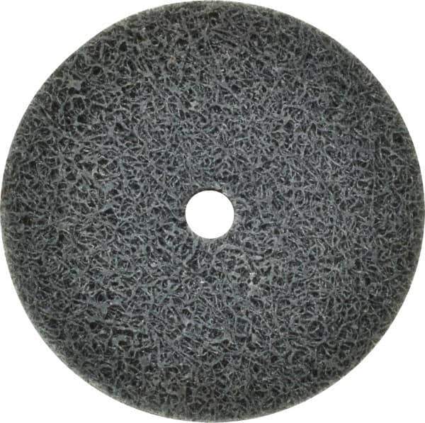 Standard Abrasives - 2" Diam, 1/4" Face Width, 1/4" Center Hole, Fine Grade, Silicon Carbide Deburring Wheel - Unitized, Soft Density 5 Grade, 18,000 RPM - Industrial Tool & Supply