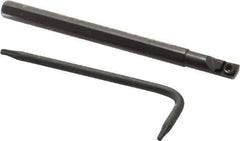 Seco - 0.183" Min Bore Diam, 2-1/2" OAL, 3/16" Shank Diam, SCLD Indexable Boring Bar - CD.. 1.2 Insert, Screw Holding Method - Industrial Tool & Supply