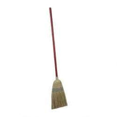 PRO-SOURCE - 56" OAL Corn Bristle Broom - Wood Handle - Industrial Tool & Supply