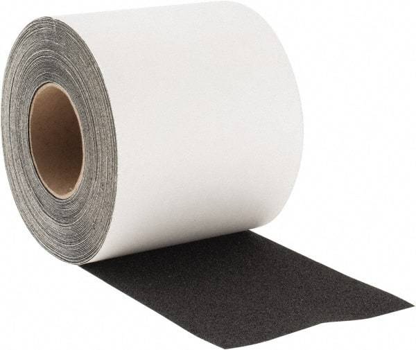 NMC - Black Solid Color Anti-Slip Vinyl Tape - 6" Wide x 60' Long x 0.05" Thick, Heavy/High Traffic - Industrial Tool & Supply