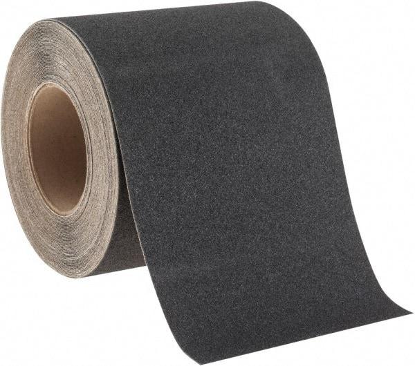 NMC - Black Solid Color Anti-Slip Vinyl Tape - 6" Wide x 60' Long x 0.02" Thick, General Traffic - Industrial Tool & Supply