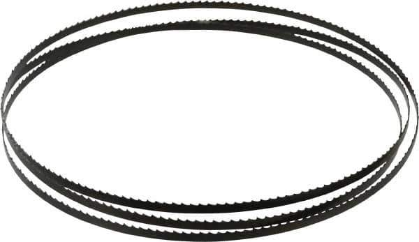 Disston - 6 TPI, 6' 8" Long x 1/4" Wide x 0.025" Thick, Welded Band Saw Blade - Carbon Steel, Toothed Edge, Raker Tooth Set, Flexible Back, Contour Cutting - Industrial Tool & Supply