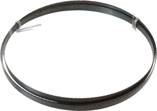 Disston - 14 TPI, 7' 9-1/2" Long x 1/2" Wide x 0.025" Thick, Welded Band Saw Blade - Carbon Steel, Toothed Edge, Raker Tooth Set, Flexible Back, Contour Cutting - Industrial Tool & Supply