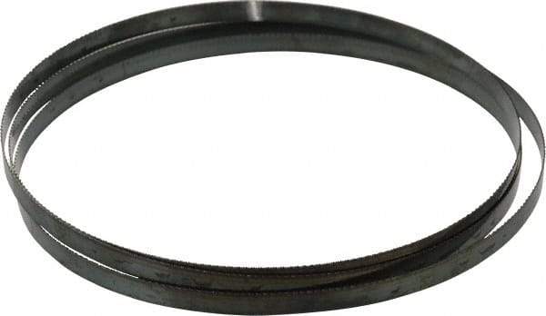 Disston - 24 TPI, 7' 9-1/2" Long x 1/2" Wide x 0.025" Thick, Welded Band Saw Blade - Carbon Steel, Toothed Edge, Raker Tooth Set, Flexible Back, Contour Cutting - Industrial Tool & Supply