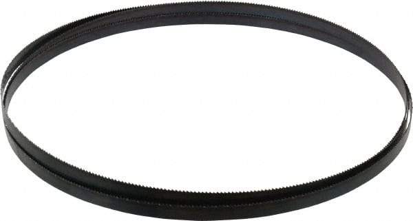Disston - 4 TPI, 10' Long x 1/2" Wide x 0.025" Thick, Welded Band Saw Blade - Carbon Steel, Toothed Edge, Raker Tooth Set, Flexible Back, Contour Cutting - Industrial Tool & Supply