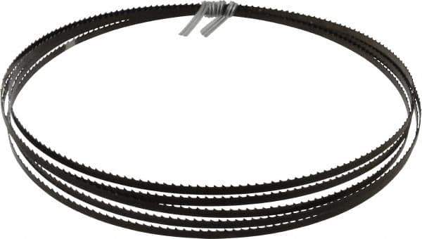 Disston - 6 TPI, 12' 6" Long x 1/4" Wide x 0.025" Thick, Welded Band Saw Blade - Carbon Steel, Toothed Edge, Raker Tooth Set, Flexible Back, Contour Cutting - Industrial Tool & Supply
