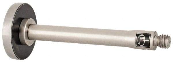 Renishaw - 1/2 Inch Ball Diameter, Stainless Steel Stem, M3 Thread, Steel Point Disc Tip CMM Stylus - 2.2 mm Working Length, 0.1378 Inch Stem Diameter, 30.8 mm Overall Length - Industrial Tool & Supply
