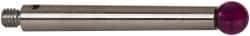 Renishaw - 0.1969 Inch Ball Diameter, Stainless Steel Stem, M3 Thread, Ruby Point Ball Tip CMM Stylus - 1.2205 Inch Working Length, 0.1378 Inch Stem Diameter, 1.2205 Inch Overall Length - Industrial Tool & Supply