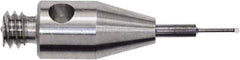 Renishaw - 0.0118 Inch Ball Diameter, Carbide Stem, M2 Thread, Ruby Point Ball Tip CMM Stylus - 0.0787 Inch Working Length, 0.01 Inch Stem Diameter, 0.3937 Inch Overall Length - Industrial Tool & Supply