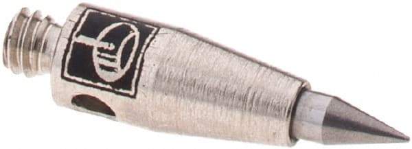 Renishaw - 1.4 mm Ball Diameter, Stainless Steel Stem, M2 Thread, Carbide Point Needle Tip CMM Stylus - 0.3937 Inch Overall Length - Industrial Tool & Supply