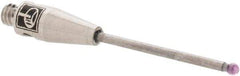 Renishaw - 0.0394 Inch Ball Diameter, Carbide Stem, M2 Thread, Ruby Point Ball Tip CMM Stylus - 1/2 Inch Working Length, 0.04 Inch Stem Diameter, 0.7874 Inch Overall Length - Industrial Tool & Supply