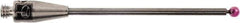 Renishaw - 0.0591 Inch Ball Diameter, Carbide Stem, M2 Thread, Ruby Point Ball Tip CMM Stylus - 0.8858 Inch Working Length, 0.0394 Inch Stem Diameter, 1.1811 Inch Overall Length - Industrial Tool & Supply