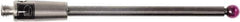 Renishaw - 0.0787 Inch Ball Diameter, Carbide Stem, M2 Thread, Ruby Point Ball Tip CMM Stylus - 0.8858 Inch Working Length, 0.0591 Inch Stem Diameter, 1.1811 Inch Overall Length - Industrial Tool & Supply