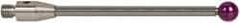 Renishaw - 0.1575 Inch Ball Diameter, Carbide Stem, M3 Thread, Ruby Point Ball Tip CMM Stylus - 1.4173 Inch Working Length, 0.0787 Inch Stem Diameter, 1.5748 Inch Overall Length - Industrial Tool & Supply