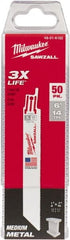 Milwaukee Tool - Steel Reciprocating Saw Blade - Industrial Tool & Supply