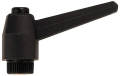 Jergens - 1/4-20, 0.6" Hub Diam, Glass Fiber Reinforced Technopolymer Adjustable Clamping Handle - Industrial Tool & Supply