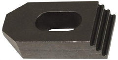 Jergens - 1/2" Stud, Low Carbon Steel, Plain Strap Clamp - 2" Travel, 6" OAL x 1-1/4" Wide x 7/8" High, Black Oxide Finish, Tapered Nose - Industrial Tool & Supply