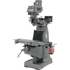 Jet - 9 x 49" 3 hp 230/460V Variable Speed Pulley Control 3 Phase Knee Milling Machine - Industrial Tool & Supply