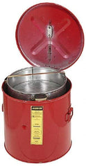 Justrite - Bench Top Solvent-Based Parts Washer - 6 Gal Max Operating Capacity, Steel Tank, 14-1/4" High x 15-5/8" Wide - Industrial Tool & Supply
