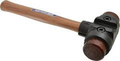 Vaughan Bushnell - 4-1/2 Lb Head 2" Face Rawhide Rawhide Split Head Hammer - Wood Handle - Industrial Tool & Supply