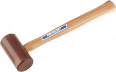 Vaughan Bushnell - 3/4 Lb Head Rawhide Mallet - 12" OAL, Wood Handle - Industrial Tool & Supply