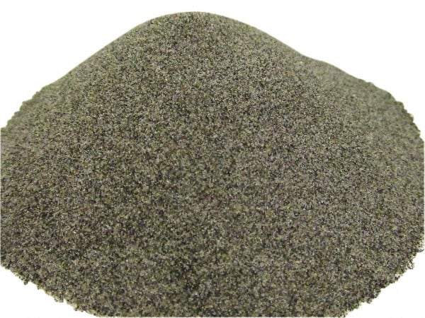 Made in USA - Fine Grade Angular Aluminum Oxide - 320 Grit, 9 Max Hardness, 50 Lb Box - Industrial Tool & Supply
