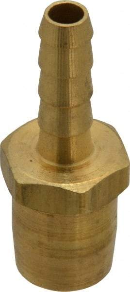 Acme - Open Check Brass Air Chuck - Straight Push On Chuck, 1/4 Barbed - Industrial Tool & Supply