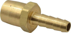 Acme - Closed Check Brass Air Chuck - Straight Push On Chuck, 1/4 Barbed - Industrial Tool & Supply