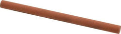Norton - 4" Long x 1/4" Diam x 1/4" Thick, Aluminum Oxide Sharpening Stone - Round, Fine Grade - Industrial Tool & Supply