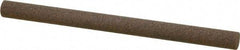 Norton - 4" Long x 1/4" Diam x 1/4" Thick, Aluminum Oxide Sharpening Stone - Round, Coarse Grade - Industrial Tool & Supply