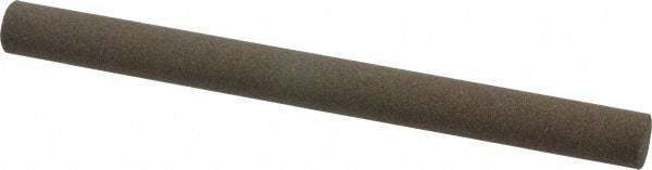 Norton - 6" Long x 1/2" Diam x 1/2" Thick, Aluminum Oxide Sharpening Stone - Round, Coarse Grade - Industrial Tool & Supply