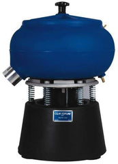 Made in USA - Stand Vibratory Tumbler with Timer - 23" Wide x 19" High x 23" Deep - Industrial Tool & Supply