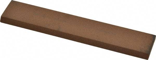 Norton - 5" Long x 1" Wide x 3/16" Thick, Aluminum Oxide Sharpening Stone - Rectangle, Medium Grade - Industrial Tool & Supply