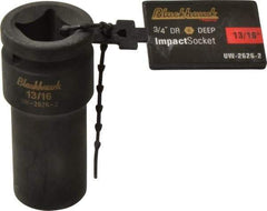 Blackhawk by Proto - 3/4" Drive 13/16" Deep Impact Socket - 6 Points, 3-1/4" OAL - Industrial Tool & Supply