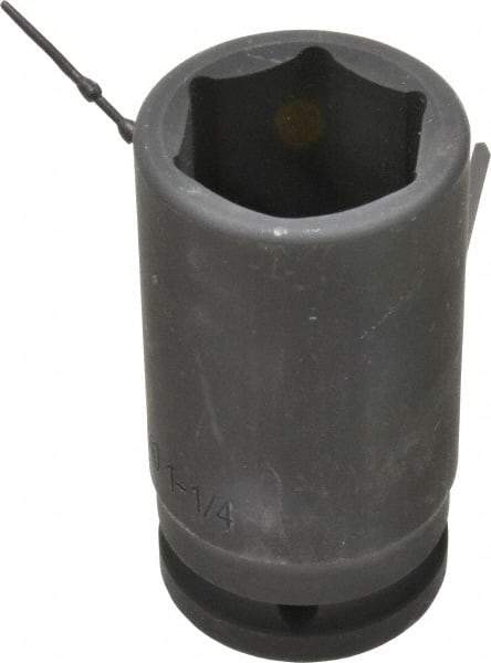 Blackhawk by Proto - 3/4" Drive 1-1/4" Deep Impact Socket - 6 Points, 3-1/4" OAL - Industrial Tool & Supply