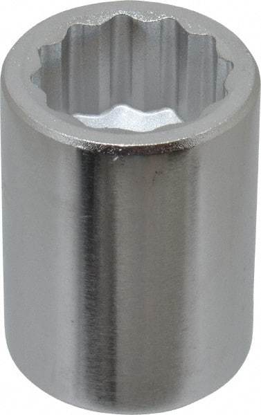 Blackhawk by Proto - 1", 3/4" Drive, Standard Hand Socket - 12 Points, 2" OAL, Chrome Finish - Industrial Tool & Supply