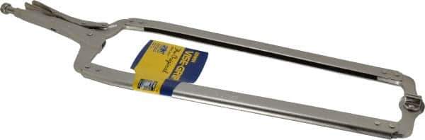 Irwin - 24" OAL C-Clamp Locking Pliers - 15-1/2" Jaw Depth, 10" Jaw Opening - Industrial Tool & Supply