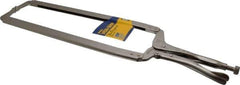 Irwin - 24" OAL C-Clamp Locking Pliers - 15-1/2" Jaw Depth, 12-1/2" Jaw Opening - Industrial Tool & Supply