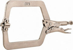 Irwin - 9" OAL C-Clamp Locking Pliers - 4-3/4" Jaw Depth, 4-1/2" Jaw Opening - Industrial Tool & Supply
