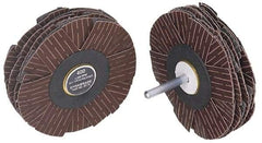 Dynabrade - 4" Diam 180 Grit Coated Sanding Star - Very Fine Grade, Spindle Mount - Industrial Tool & Supply