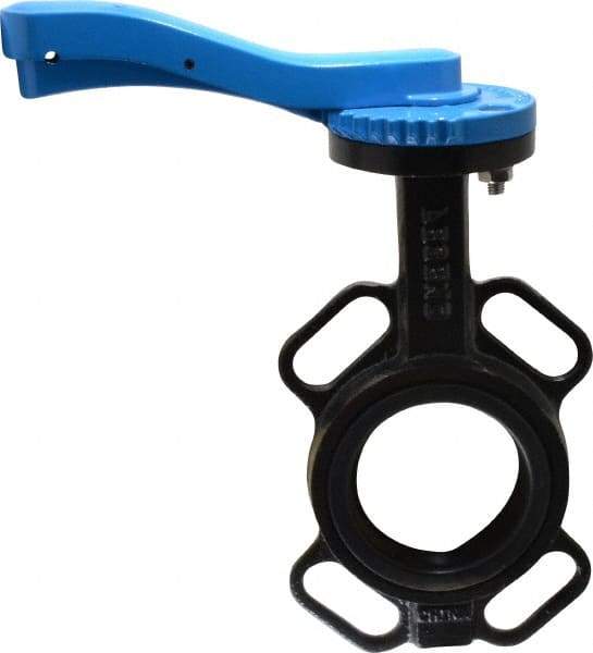 Legend Valve - 3" Pipe, Wafer Butterfly Valve - Lever Handle, Cast Iron Body, EPDM Seat, 200 WOG, Aluminum Bronze Disc, Stainless Steel Stem - Industrial Tool & Supply